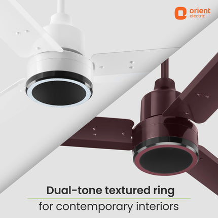 Orient Electric 1200 mm Zeno BLDC | BLDC energy saving ceiling fan with Remote |BEE 5-star rated | Saves up to 50% on electricity bills | 3-year warranty by Orient | White, pack of 1 