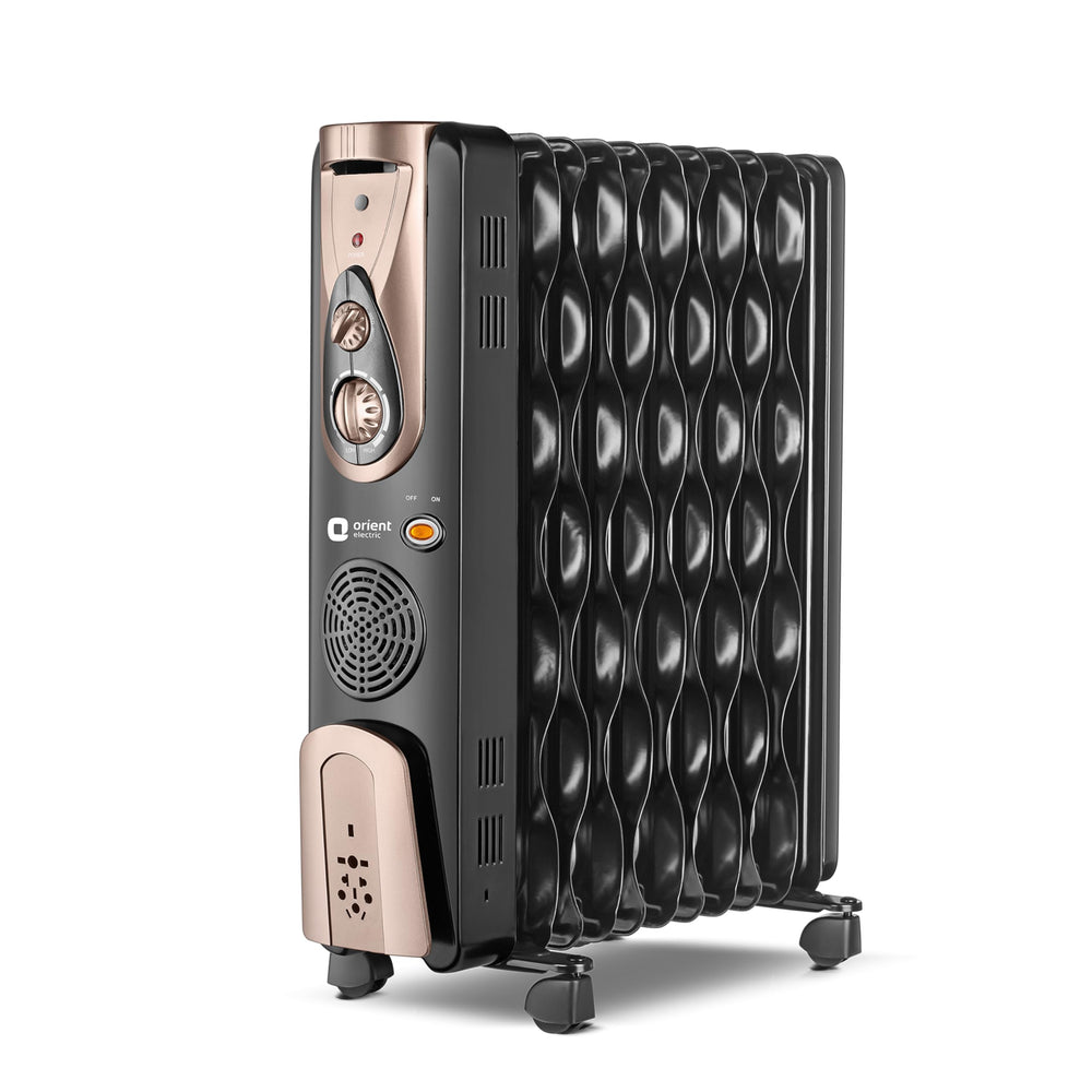 Orient Electric 2900W Oil Filled Radiator With 3 Heat Settings Black