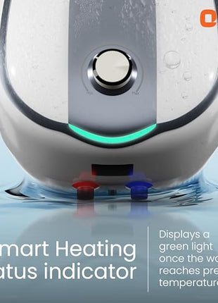 Orient Electric AQUATOR+ | 25L Storage water heater| 5 Ultra-diamond Glassline coated tank | Suitable for high-rise buildings | 7 year tank warranty | Free Installation and Connecting Pipes 