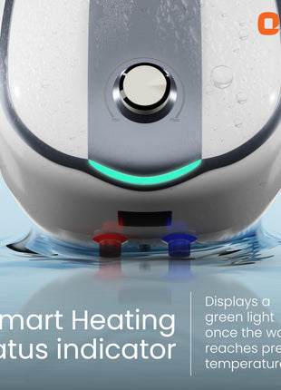 Orient Electric AQUATOR+ | 25L Storage water heater| 5 Ultra-diamond Glassline coated tank | Suitable for high-rise buildings | 7 year tank warranty | Free Installation and Connecting Pipes 