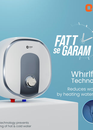 Orient Electric AQUATOR+ | 25L Storage water heater| 5 Ultra-diamond Glassline coated tank | Suitable for high-rise buildings | 7 year tank warranty | Free Installation and Connecting Pipes 