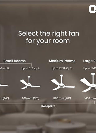 Orient Electric Apex-FX 1200mm BEE Star Rated Ceiling Fan (White) 
