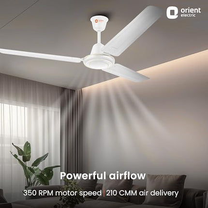 Orient Electric Apex-FX 1200mm BEE Star Rated Ceiling Fan (White) 