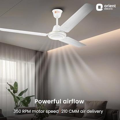 Orient Electric Apex-FX 1200mm BEE Star Rated Ceiling Fan (White) 