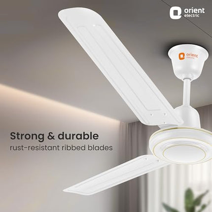 Orient Electric Apex-FX 1200mm BEE Star Rated Ceiling Fan (White) 