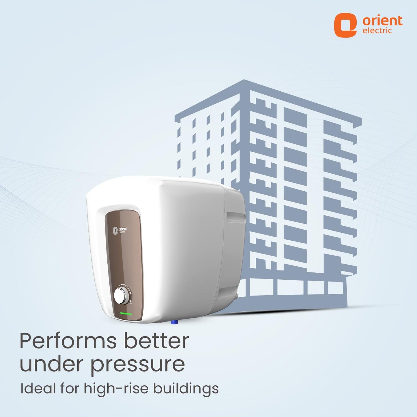 Orient Electric Aquator Edge |15L Storage Water Heater| BEE-5 Star rated |8 bar pressure compatibility | Suitable for high rise buildings |5 years tank warranty 