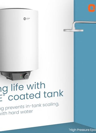 Orient Electric Enamour Classic Pro Geyser|25L Storage Water Heater| High Pressure Epoxy Coated Tank|5 Star rated |8 bar pressure compatibility |Suitable for high rise buildings |5 years tank warranty 