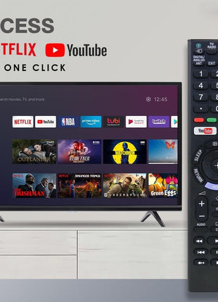 Original Remote Compatible with Sony Bravia LCD LED UHD OLED QLED 4K Ultra HD TV Remote Control with YouTube and Netflix Universal Replacement for Original Sony Smart Android tv Remote Control 