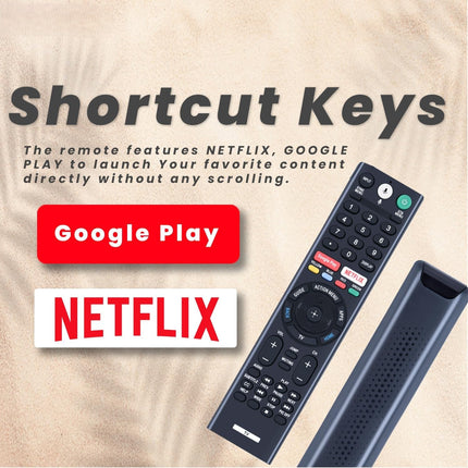 Original Voice Replacement Remote Compatible for Sony-TVs and Bravia-TV - Compatible with All Sony 4K UHD LED LCD HD Smart TV 