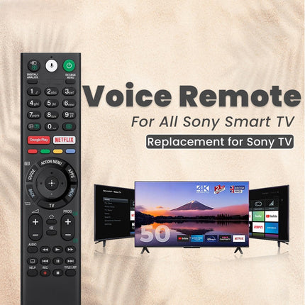 Original Voice Replacement Remote Compatible for Sony-TVs and Bravia-TV - Compatible with All Sony 4K UHD LED LCD HD Smart TV 