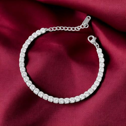 PALMONAS Diamond Affair Bracelet for Womens Waterproof & Anti-Tarnish 