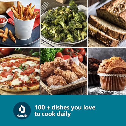 PHILIPS Air Fryer NA120/00, uses up to 90% less fat, 1500W, 4.2 Liter, with Rapid Air Technology (Black), Large 