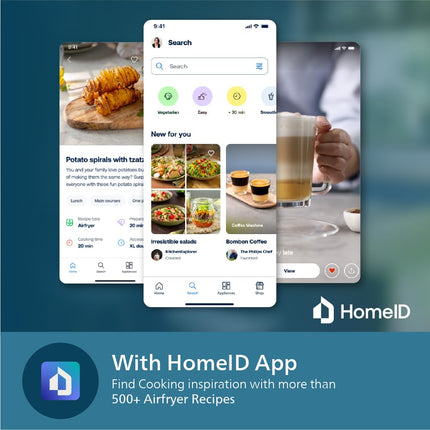 PHILIPS Air fryer for Home, 4.1 Liter, with RapidAir Technology (Black), with additional 1 Yr Warranty by Philips, uses up to 90% less fat (HD9200/90) 