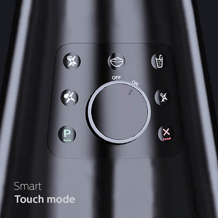 PHILIPS HL7777/00 Mixer Grinder, 750W, 4 Jars, Smart One-Touch Mode, 50%* Reduction in sound power, Digital Interface, Intelli-speed Technology for Pre-Set cooking, Soft Sound Technology, Metallic Silver and Bold Black, Large 