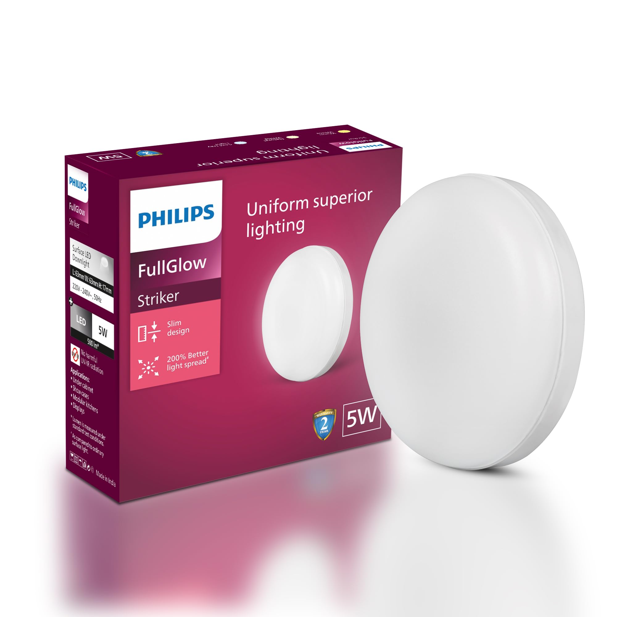 Philips Rimless 5W LED Downlighter - Warm White Under Cabinet Light