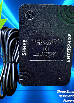 POWERMEX® 12V/1A Auto-Cut Off Charger for Kids Ride On Electric Car Battery Charger for SUV Car, Baby Carriage Ride Toy Battery Power Adapter | BIS Certified 