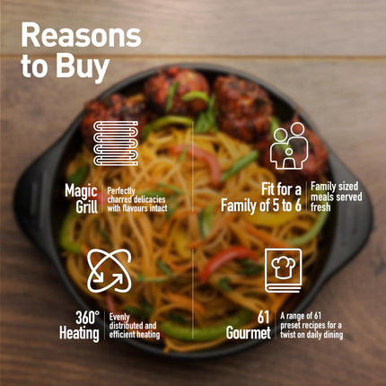 Panasonic 23L Convection Microwave Oven(NN-CT353BFDG,Black Mirror, 360° Heat Wrap, Magic Grill) 