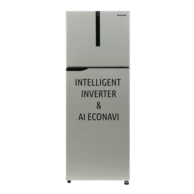 Panasonic 260 L Double Door 3 Star AI Enabled Inverter Technology Frost Free Refrigerator Appliance (NR-TH272CVHN, Electric Grey, Jumbo Fresh Vegetable Basket, Net Capacity 237L) 