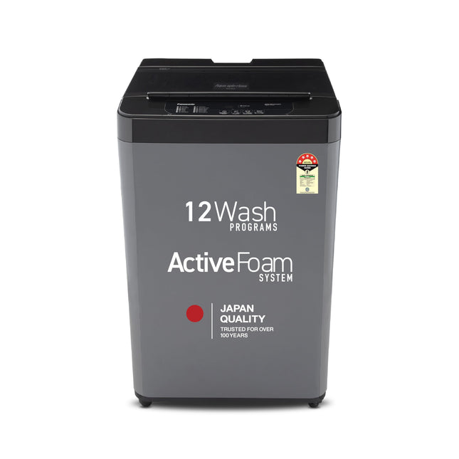Panasonic 7 Kg 5 Star Fully-Automatic Top Load Washing Machine (2025 Model, NA-F70LF4CRB, Charcoal Inox Grey, 12 Wash Program, Active Foam Wash Technology, Antibacterial Water Inlet) 