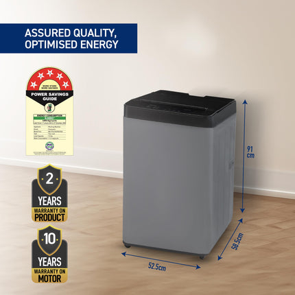 Panasonic 7 Kg 5 Star Fully-Automatic Top Load Washing Machine (2025 Model, NA-F70LF4CRB, Charcoal Inox Grey, 12 Wash Program, Active Foam Wash Technology, Antibacterial Water Inlet) 