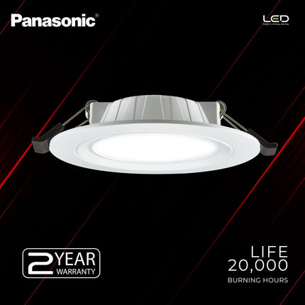 Panasonic 9 Watt LED Concealed Downlighter, LED Recessed Downlight, 85mm Cut Out, BIS & ROHS Certified, 4KV Surge Protection, Cool White Light (PDLM34097) 