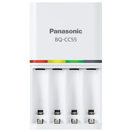 Panasonic CC55 Smart & Quick 1.5-Hours Battery Charger, 1 count. 