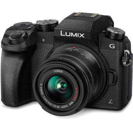 Panasonic LUMIX G7 16.00 MP 4K Mirrorless Interchangeable Lens 128 GB Camera Kit with 14-42 mm Lens (Black) with 3x Optical Zoom 