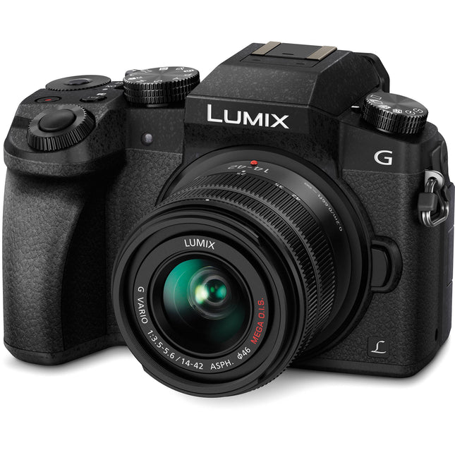 Panasonic LUMIX G7 16.00 MP 4K Mirrorless Interchangeable Lens 128 GB Camera Kit with 14-42 mm Lens (Black) with 3x Optical Zoom 
