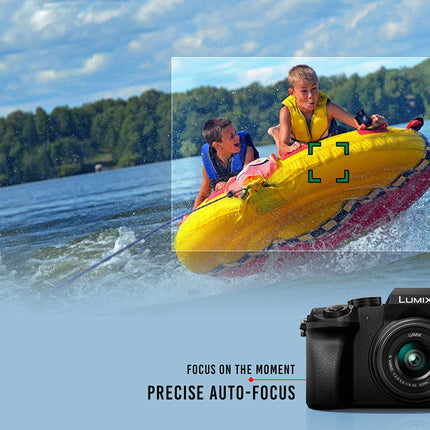 Panasonic LUMIX G7 16.00 MP 4K Mirrorless Interchangeable Lens 128 GB Camera Kit with 14-42 mm Lens (Black) with 3x Optical Zoom 