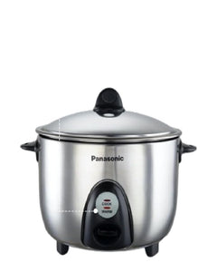 Panasonic SR-G18(SUS) I 660 Watts I Fully 304 Stainless Steel Automatic Electric Rice Cooker 1.8 Litres |3 Layer Stainless Steel Clad Pan, Lid and Plate I Cooks upto 1 Kg Raw Rice|With Keep Warm 
