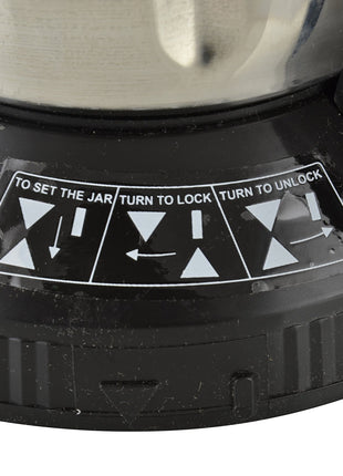 Panasonic Stainless Steel Multi Jar for Dry/Wet Grinding MX-AC-310 0.6 Litre (Black) Suitable for All Panasonic MX-AC Series Mixer Grinder 