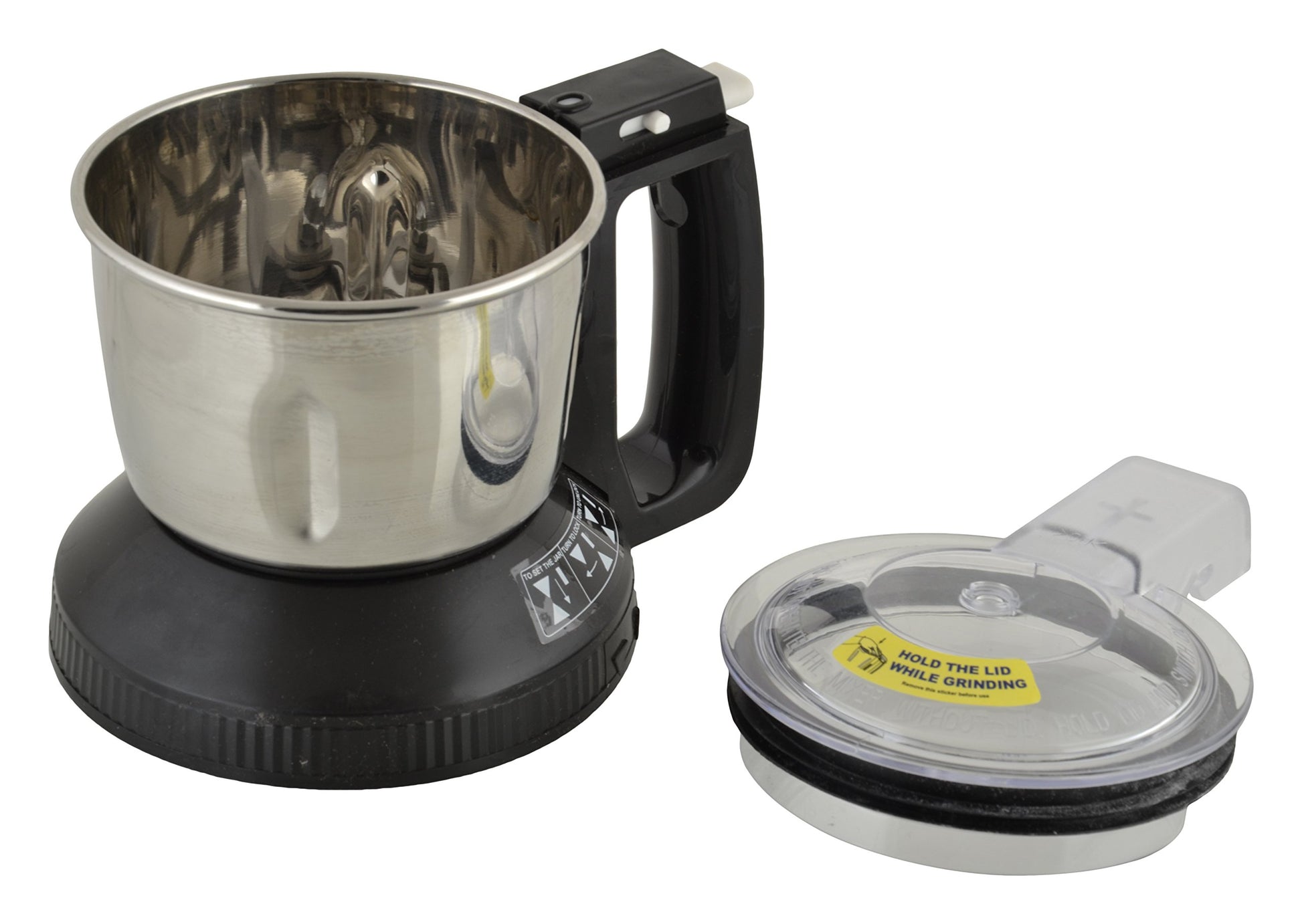 Panasonic Stainless Steel Multi Jar for Dry/Wet Grinding MX-AC-310 0.6 Litre (Black) Suitable for All Panasonic MX-AC Series Mixer Grinder 