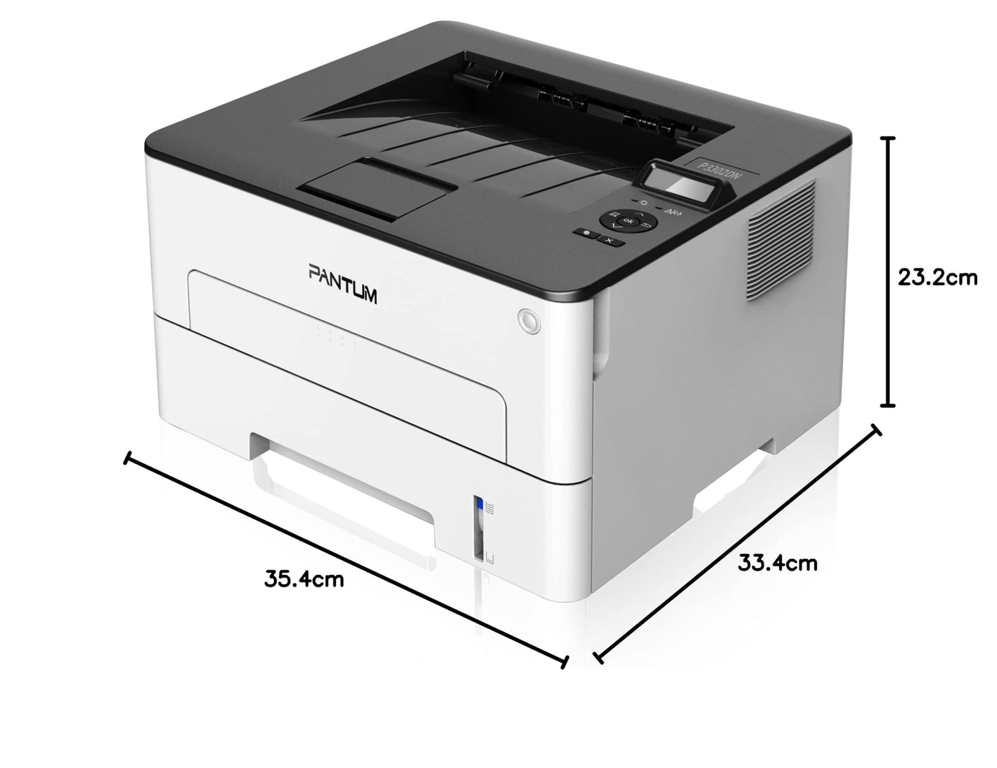 Pantum P3302DN Single Function Duplex Laser Printer Network Monochrome White 