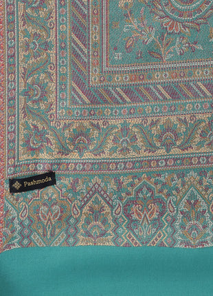 Pashmoda Women Noor Kashmiri Royal Paisley Design Jamawar Shawl (Size: 101 X 203 Cms) 