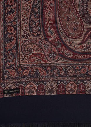 Pashmoda Women Shahnaz Antique Jamawar Shawl (Size: 101 X 203 CM) 