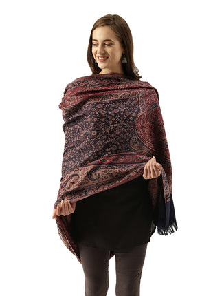 Pashmoda Women Shahnaz Antique Jamawar Shawl (Size: 101 X 203 CM) 