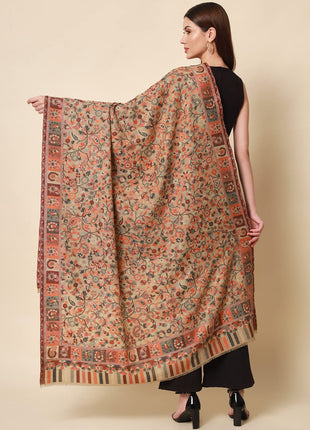 Pashmoda - Women’s Kaani Wool Blend Shawl, Wrap (Light Pashmina Colour) 