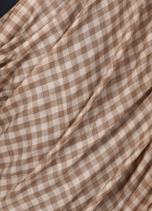 Pashtush Mens Woven Check Design Shawl, Extra-Fine Australian Merino Wool. Light Weight, Soft Fine Wool, Cashmere Handfeel 