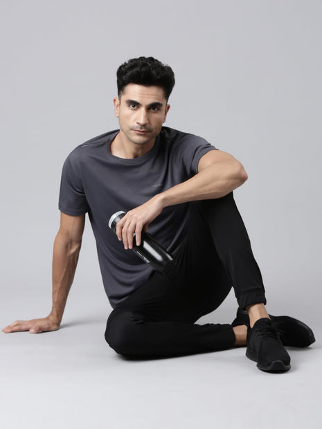 Pepe Jeans Innerwear Men's Regular Fit Track Mid Rise Pants (PPTR01_Black_XL) 