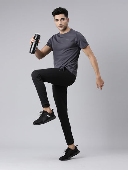 Pepe Jeans Innerwear Men's Regular Fit Track Mid Rise Pants (PPTR01_Black_XL) 