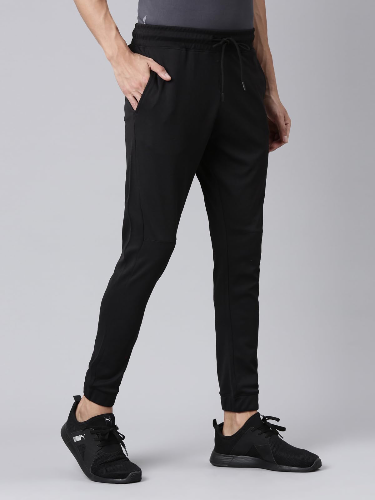 Pepe Jeans Innerwear Men's Regular Fit Track Mid Rise Pants (PPTR01_Black_XL) 