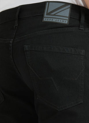 Pepe Jeans Men's Regular Jeans (PM208910G153_Jet Black 