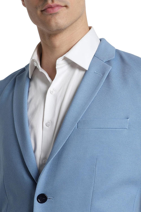 Peter England Men's Blazer (PIBZSNSPA62868_Blue 