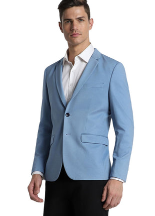 Peter England Men's Blazer (PIBZSNSPA62868_Blue 