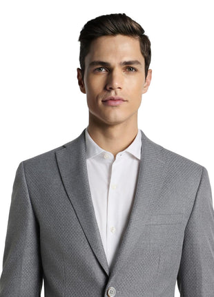 Peter England Men's Blazer (PIBZWNSF680799_Grey 