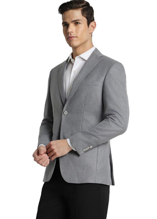 Peter England Men's Blazer (PIBZWNSF680799_Grey 