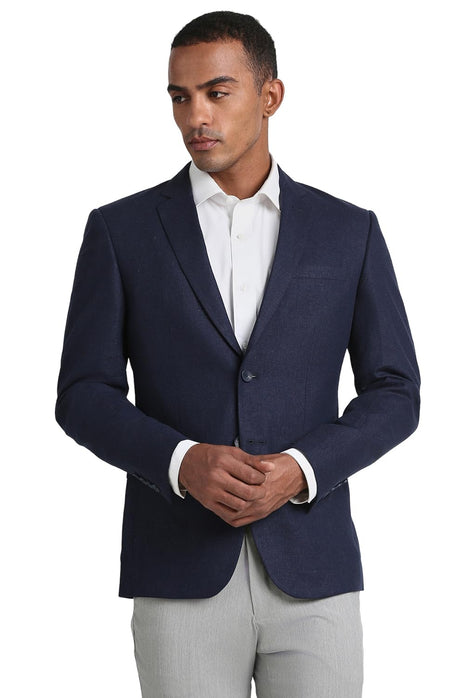 Peter England Men's Blazer (PIBZWNSPH20762_Navy 