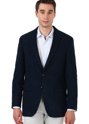 Peter England Men's Blazer (PIBZWTLPB69693_Navy 