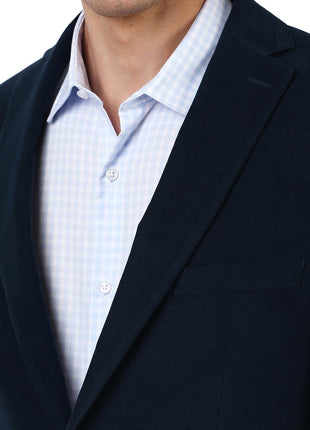 Peter England Men's Blazer (PIBZWTLPB69693_Navy 