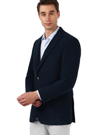 Peter England Men's Blazer (PIBZWTLPB69693_Navy 